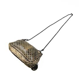 Bottega Veneta-Bolsa de ombro Bottega Veneta Intrecciomirage Butterfly Charm-Preto,Dourado