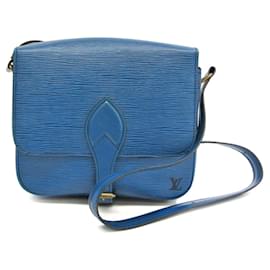 Louis Vuitton-Louis Vuitton Epi Cartouchiere M52245 Shoulder Bag-Blue