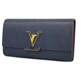 Cartera Capucines Louis Vuitton Azul marino