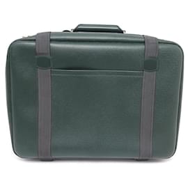 Louis Vuitton-LOUIS VUITTON SATELLITE 55 TRAVEL BAG IN GREEN TAIGA LEATHER-Green