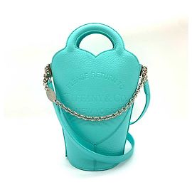 Bolsa crossbody mini de couro Tiffany & Co Azul
