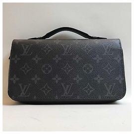 Cartera Zippy XL Monogram Eclipse Louis Vuitton M61698 Negro