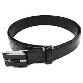 Autre Marque Cinto de crocodilo Preto