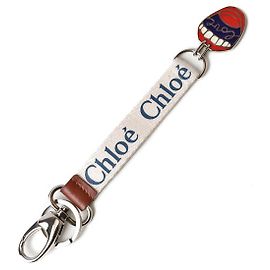 Chloé Chaveiro/Charm de bolsa com motivo de rato Chloe, Natural/Prata, 22cm Prata