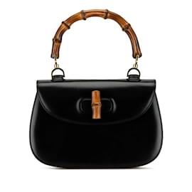 Gucci-Bolsa de mão Gucci Bamboo-Preto