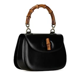 Gucci-Bolsa de mão Gucci Bamboo-Preto