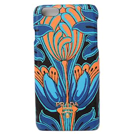 Prada Embossed Leather iPhone Case 1ZH007 Orange