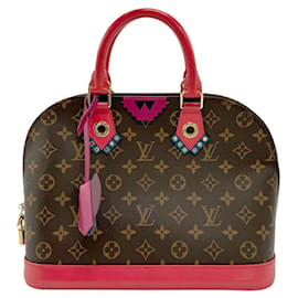 Louis Vuitton-Louis Vuitton Handbag Totem Alma PM-Brown,Pink