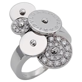 Bulgari-Bvlgari Women's White Gold Diamond Band Ring-Golden