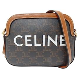 Céline-Bolsa de Ombro Triomphe Feminina Celine-Marrom