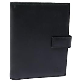 Gucci-GUCCI Day Planner Cover Leather Black 031 0416 0927 Auth bs15650-Black