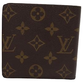 Louis Vuitton-LOUIS VUITTON Monogram Portefeuille Marco Bifold Wallet M61675 LV Auth 80196-Monogram