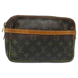 Louis Vuitton-LOUIS VUITTON Monogram Compiegne 23 Clutch Bag M51847 LV Auth 79951-Monogram