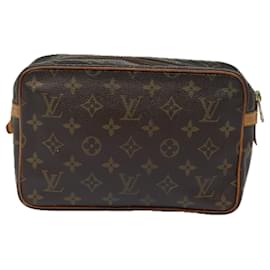 Louis Vuitton-LOUIS VUITTON Monogram Compiegne 23 Clutch Bag M51847 LV Auth 79951-Monogram