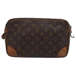 Louis Vuitton-LOUIS VUITTON Monogram Compiegne 28 Clutch Bag M51845 LV Auth 80515-Monogram