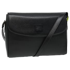 Autre Marque-Burberrys Shoulder Bag Leather Black Auth ep4638-Black