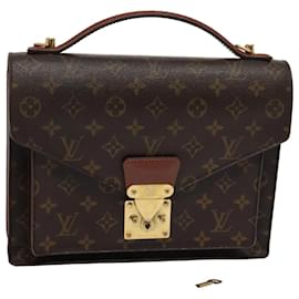 Louis Vuitton-LOUIS VUITTON Monogram Monceau 28 Hand Bag 2way M51185 LV Auth 80338-Monogram