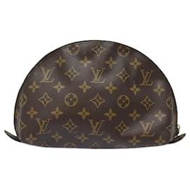 Louis Vuitton-LOUIS VUITTON Monogram Trousse Demi Ronde Cosmetic Pouch M47520 LV Auth 81231-Monogram