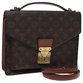 Louis Vuitton-LOUIS VUITTON Monogram Monceau 2Way Hand Bag M51185 LV Auth 79963-Monogram