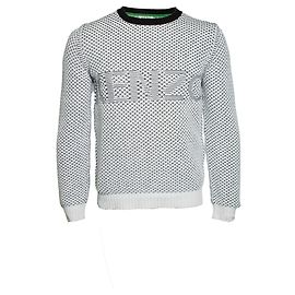 KENZO, suéter de punto en blanco y negro Negro Blanco