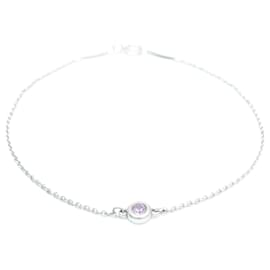 Tiffany & Co-Tiffany & Co. Charm Bracelet with Pink Sapphire-Silvery