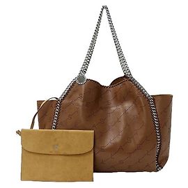 Stella Mc Cartney Borsa tote in pelle marrone da donna Stella McCartney Marrone