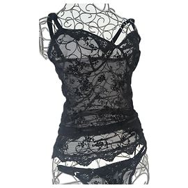 Autre Marque Conjunto de lencería magnífico XS Negro