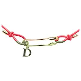 Dior-Safety Pin Choker Necklace Dior by John Galliano-Pink