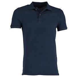 Polo con bottoni Tom Ford in cotone blu navy Blu Blu navy