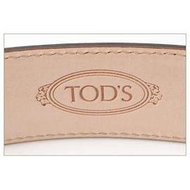 Tod's-Tod's Leather/Suede Belt Navy/Brown-Brown