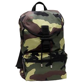 Mochila de nylon camuflada Givenchy Verde