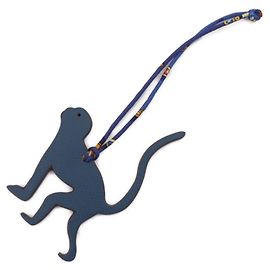 Hermès Hermes Charm Monkey Petit H Handbag Charm Blue Purple