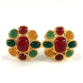 Chanel-Boucles d'oreilles clips multicolores Chanel-Multicolore