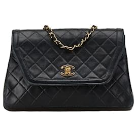 Chanel-Chanel Matelasse Coco Mark Trapezoid Shoulder Bag-Black