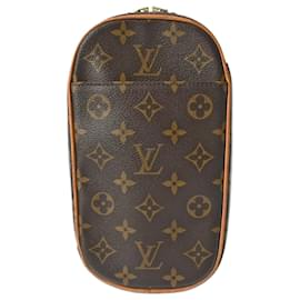 Louis Vuitton-Louis Vuitton Monogram Pochette Ganjou Brown M51870 Men's Sling Bag-Brown,Monogram