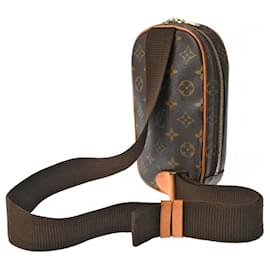 Louis Vuitton-Louis Vuitton Monogram Pochette Ganjou Brown M51870 Men's Sling Bag-Brown,Monogram