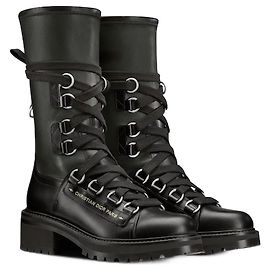 Stivaletti D-Flight Christian Dior Nero