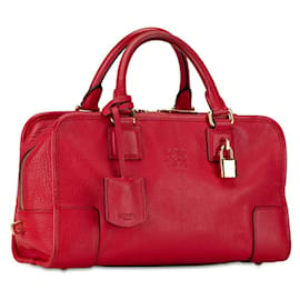 Loewe-Loewe Anagram Amazona 28 Handbag-Red