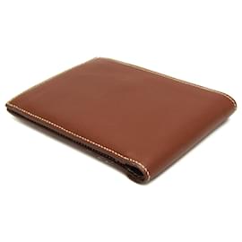 Hermès-Hermes MC3 Thales Men's Leather Bi-Fold Wallet-Brown