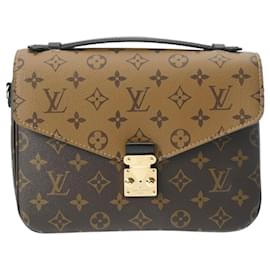 Louis Vuitton-Louis Vuitton Monogram Reverse Pochette Metis MM-Brown