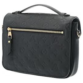 Louis Vuitton-Louis Vuitton Monogram Empreinte Pochette Metis MM Noir Handbag-Black