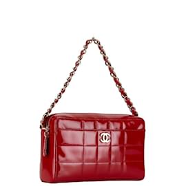 Chanel-Chanel Chocolate Bar Coco Mark Chain Bag-Red