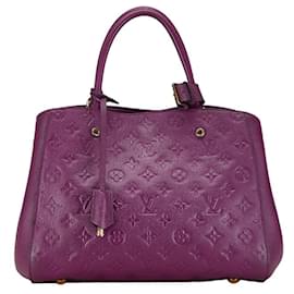 Louis Vuitton-Bolsa Louis Vuitton Monogram Empreinte Montaigne MM-Outro,Roxo