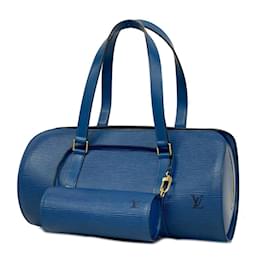 Louis Vuitton-Sac à main Epi Soufflot Louis Vuitton-Bleu