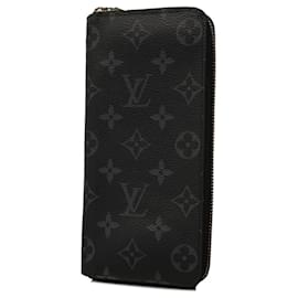 Louis Vuitton-Louis Vuitton Long Wallet Monogram Eclipse-Black