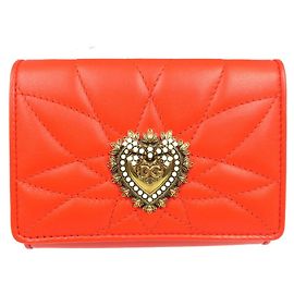 Dolce & Gabbana Devotion Small Continental Wallet Orange