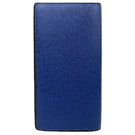 Louis Vuitton-Louis Vuitton Taiga Long Wallet-Blue