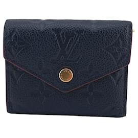 Louis Vuitton-Louis Vuitton M58880 Portefeuille Zoe Compact Wallet-Navy blue