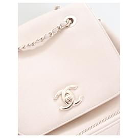Chanel-Chanel Business Affinity Backpack Beige Caviar Leather-Beige