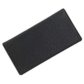 Louis Vuitton-Louis Vuitton Taiga Long Wallet-Black,Grey